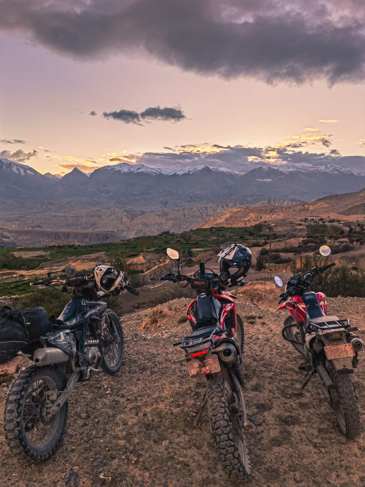 Rider parked at a heritage temple square